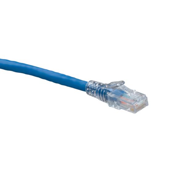 DATACOM PATCH CORD PCORD CAT 6 SLMLNE BOOT 7 FT BU, Leviton, Mfr#: 6D460-7L